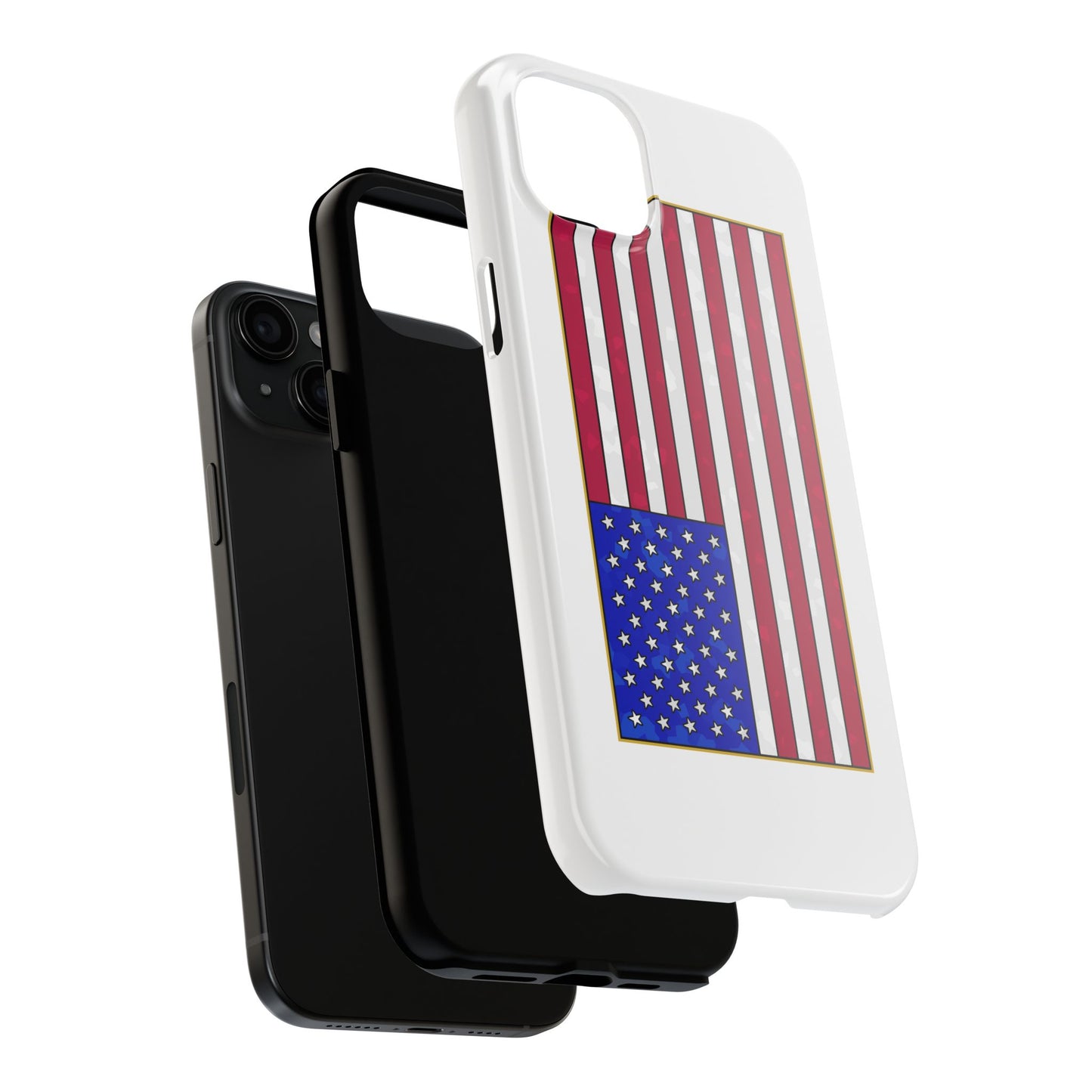 New Glory American Flag (Gold Edge Edition) - Phone Case