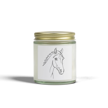 Horse Portrait Sketch - Scented Candle
