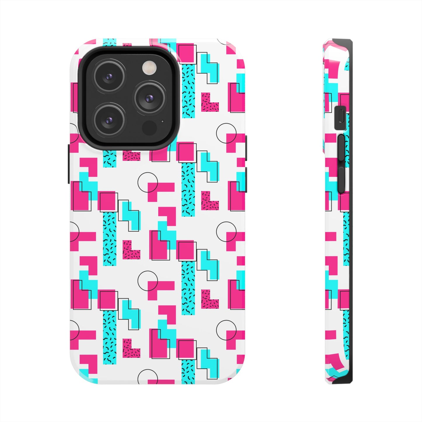 Retro Geometric Vibes - Phone Case