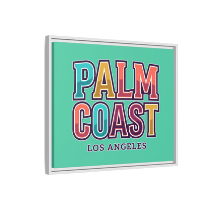Palm Coast - Los Angeles - Framed Canvas