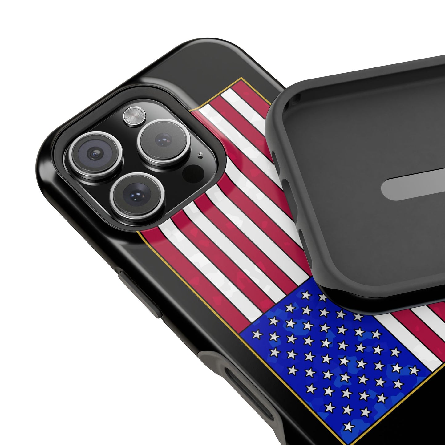 New Glory American Flag (Gold Edge Edition) - Magnetic Phone Case