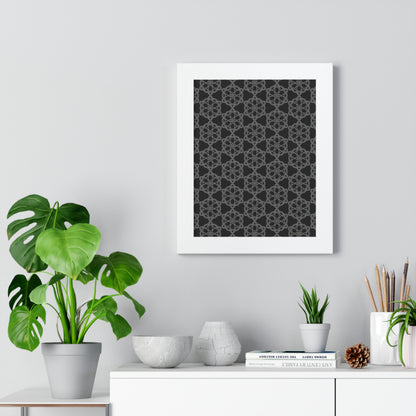 Geometric Sacred Flower - Framed Poster
