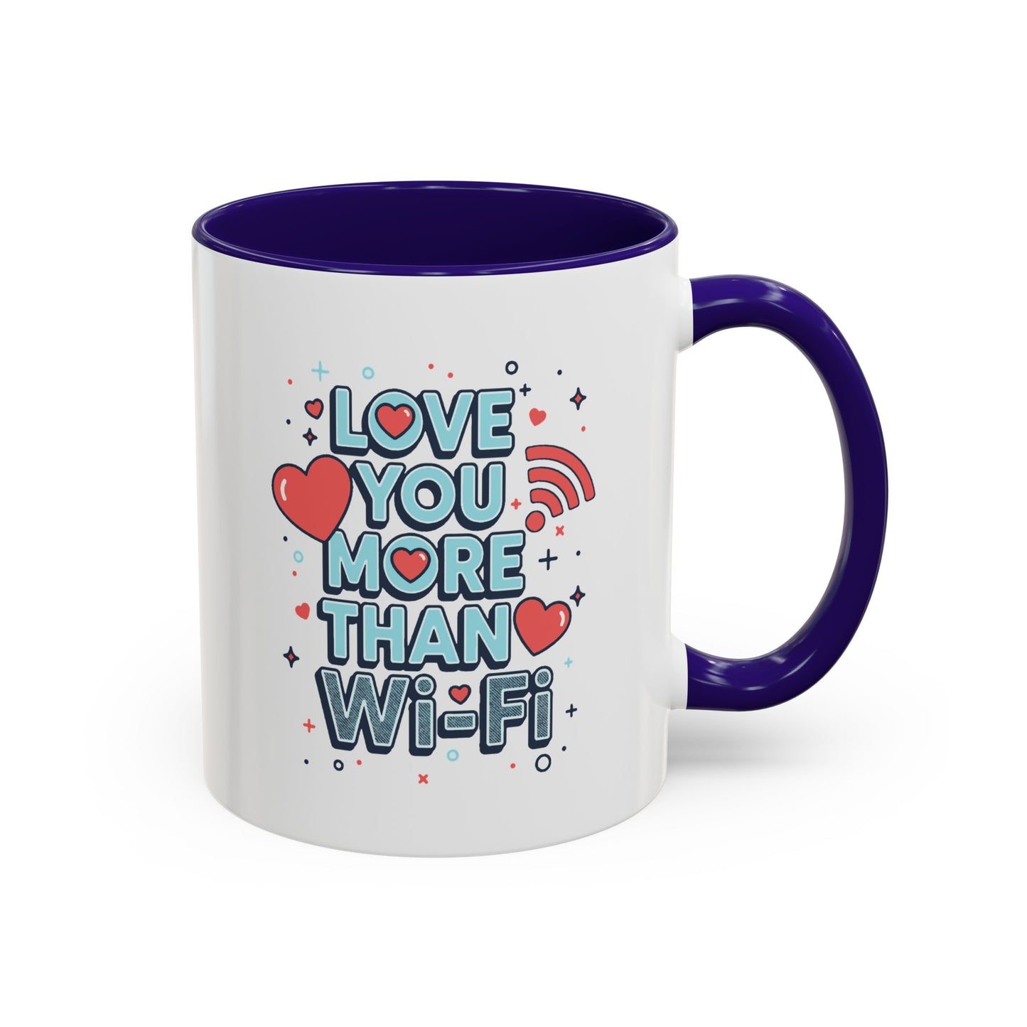 Love You More Than Wi‑Fi - Colorful Mug