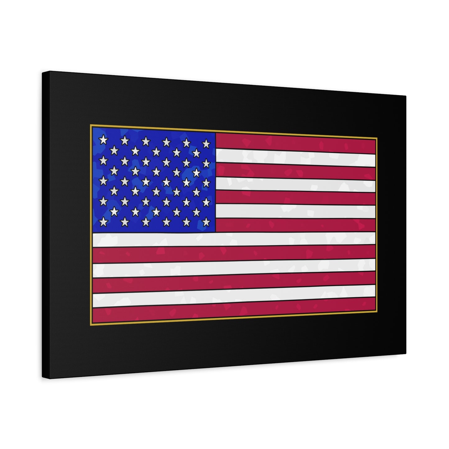 New Glory American Flag (Gold Edge Edition) - Canvas