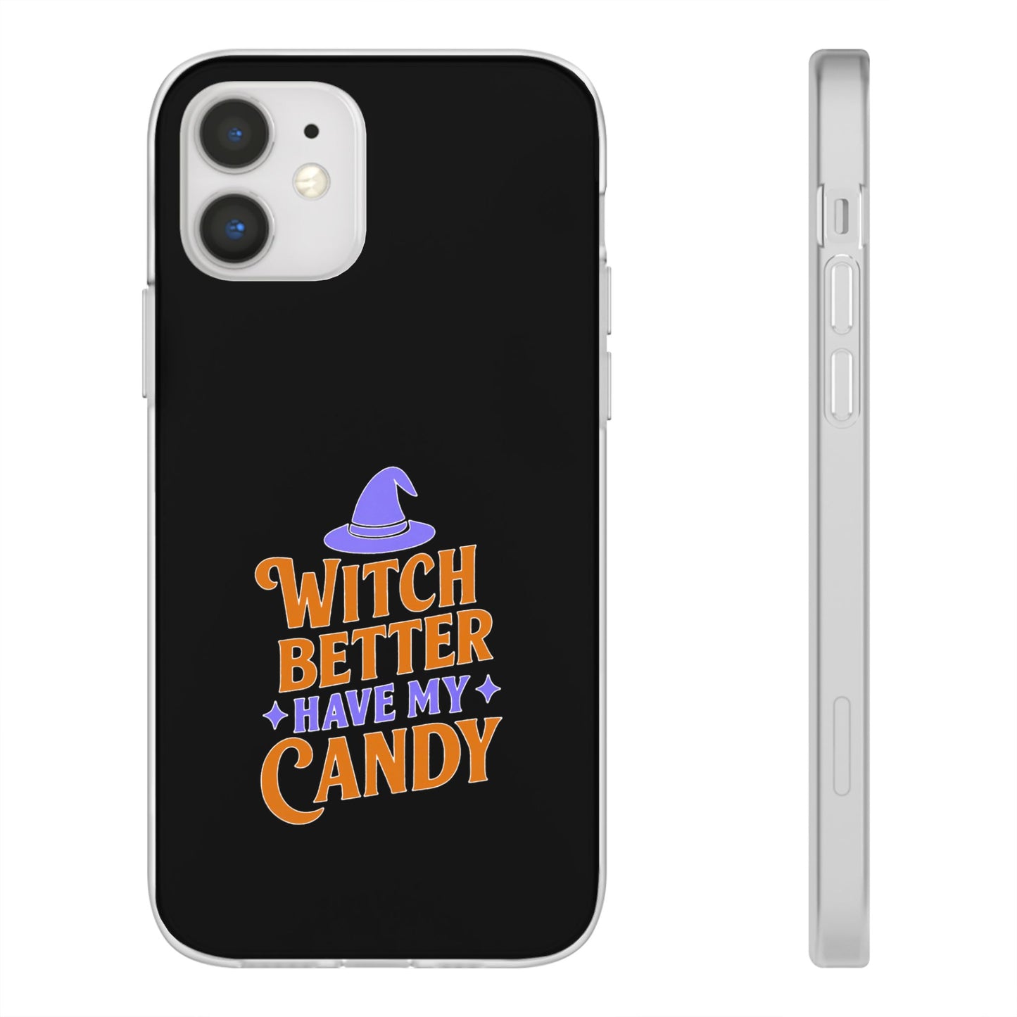 Spooky Witch Flexi Case, Halloween Phone Cover, Witch Themed Phone Case, Cute Candy Case, Trick or Treat Gift, Holiday Accessory