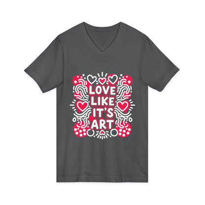 Love Like It's Art - V-Neck Tee