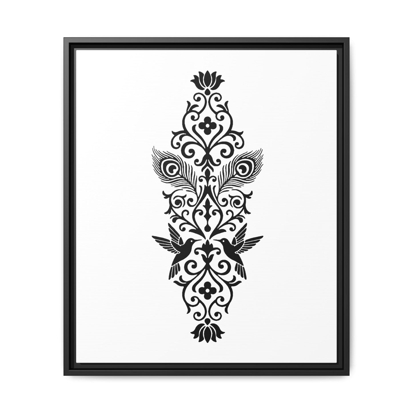 Hummingbird Soulmates - Framed Canvas