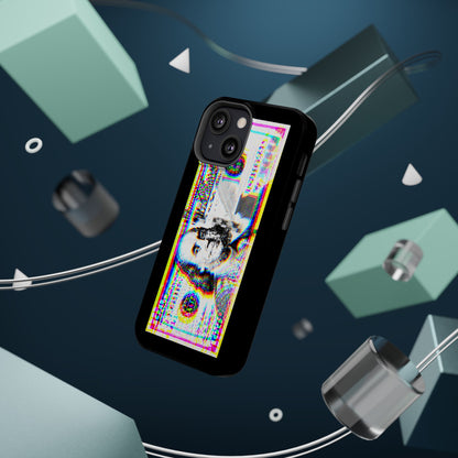 100 Dollars Bill - Neon Color Explosion - Magnetic Phone Case