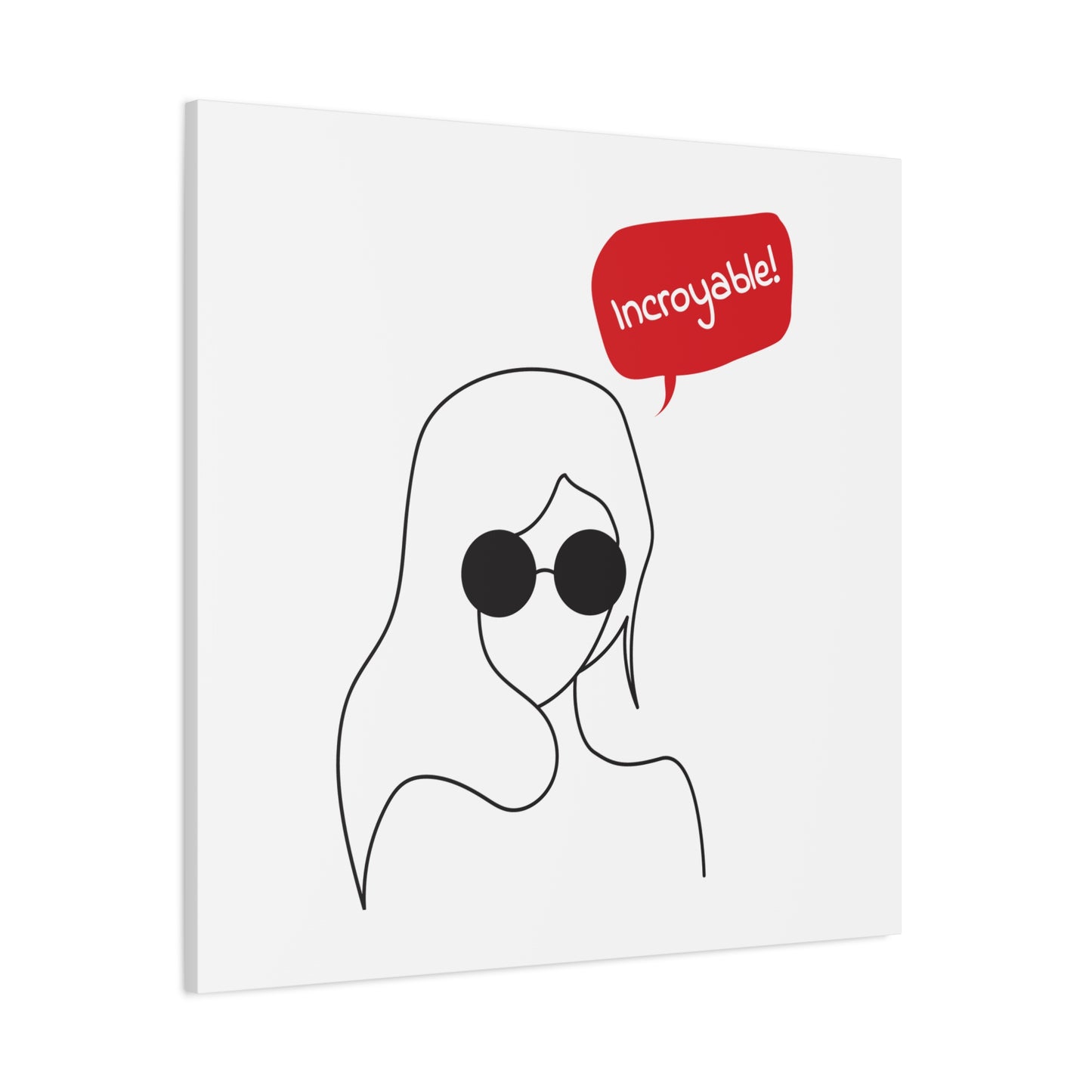 Incroyable Chic Girl - Canvas