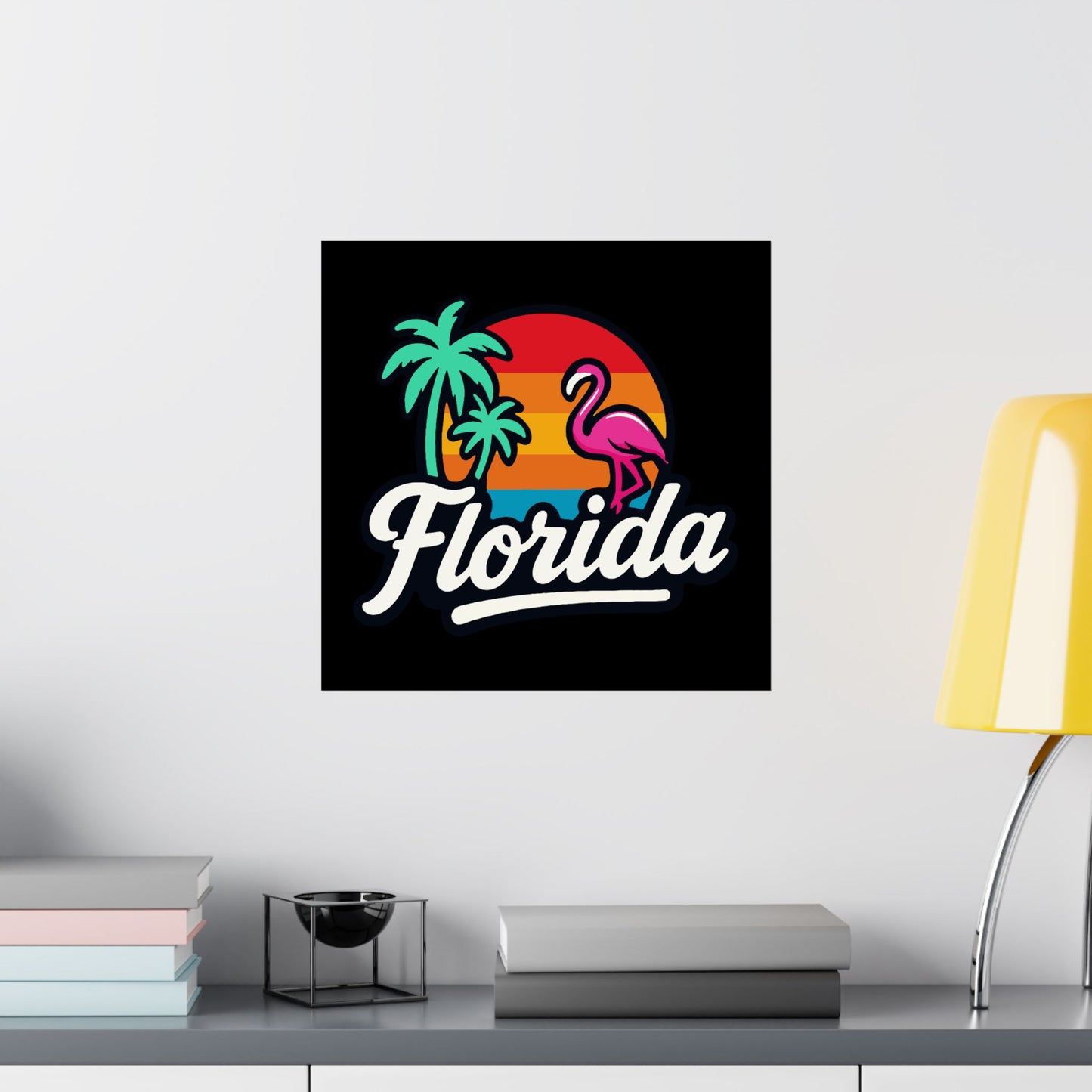 Florida Sunset Palm - Poster