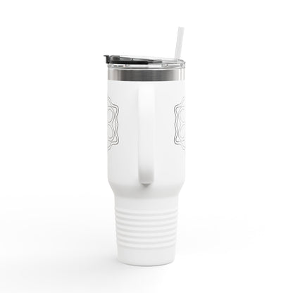 Floral Insulated Travel Mug, 40oz, Perfect for Coffee Lovers, Eco-Friendly, Great Gift for Her, On-the-Go Hydration, Stylish Design