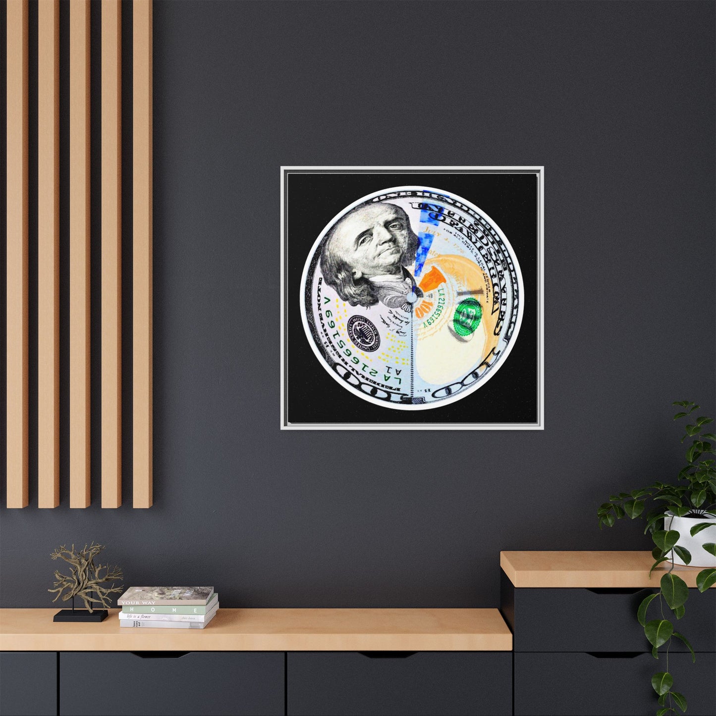 THE MOONEY - Framed Canvas