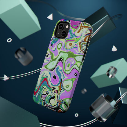 Vibrant Multi‑Color Swirl - Magnetic Phone Case