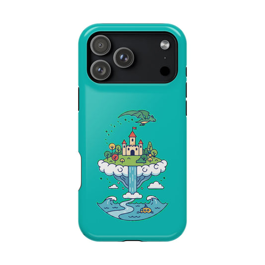 Floating Castle Dragon - Magical Fantasy Island - Magnetic Phone Case