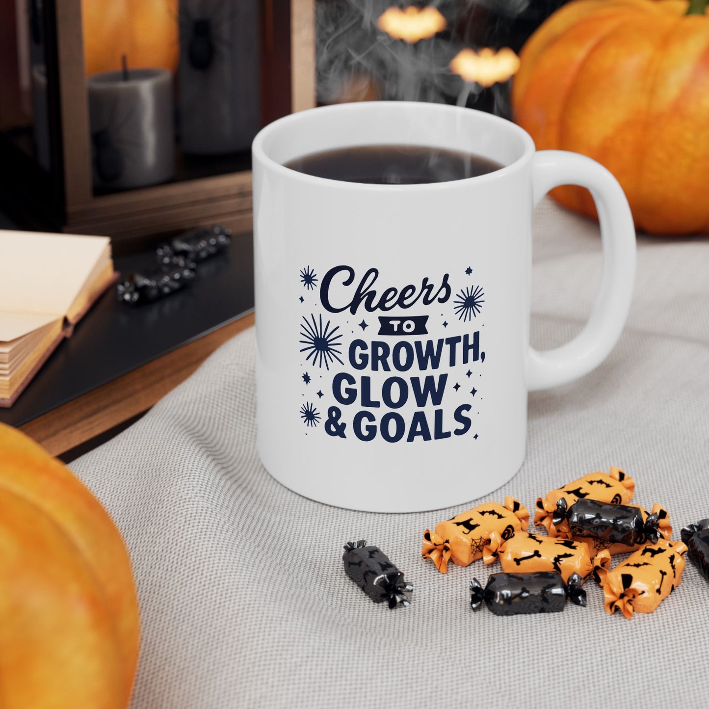 Cheers to Growth, Glow & Goals - Mug