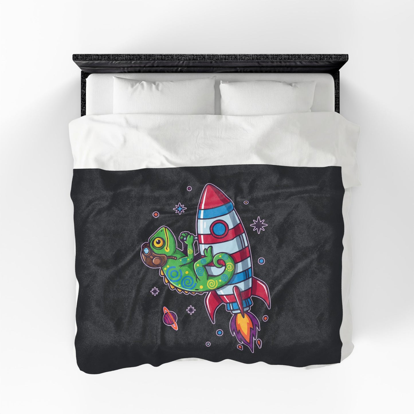Cosmic Rider - Plush Blanket