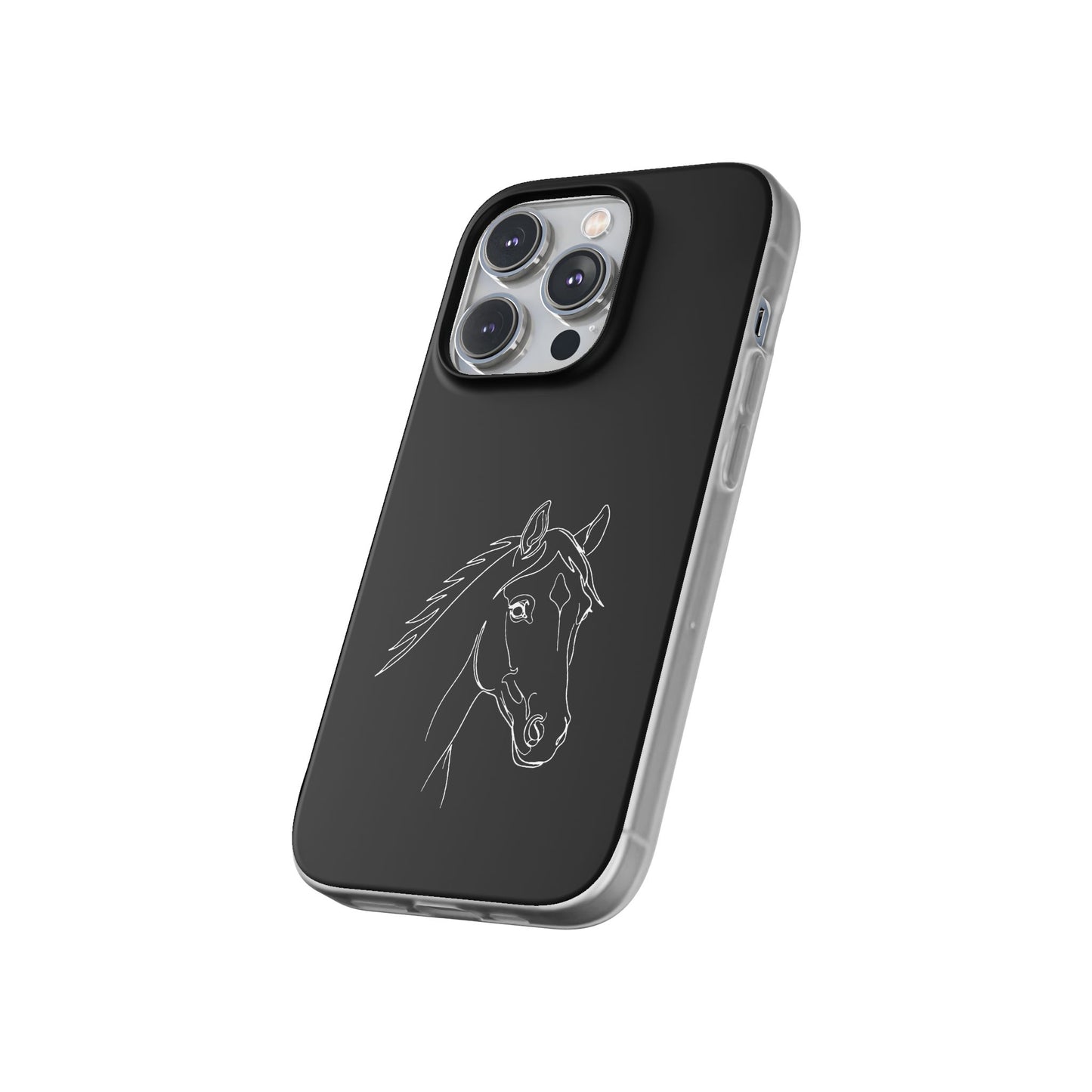 Horse Portrait Sketch - Flexi Phone Case