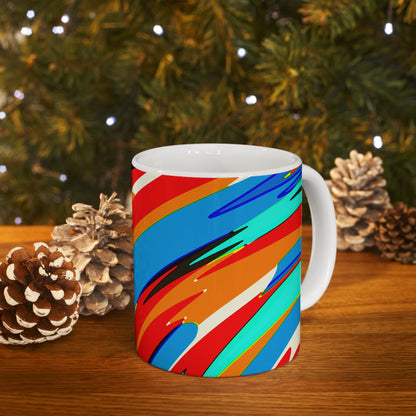 Abstract Rainbow Swirl Arc - Mug