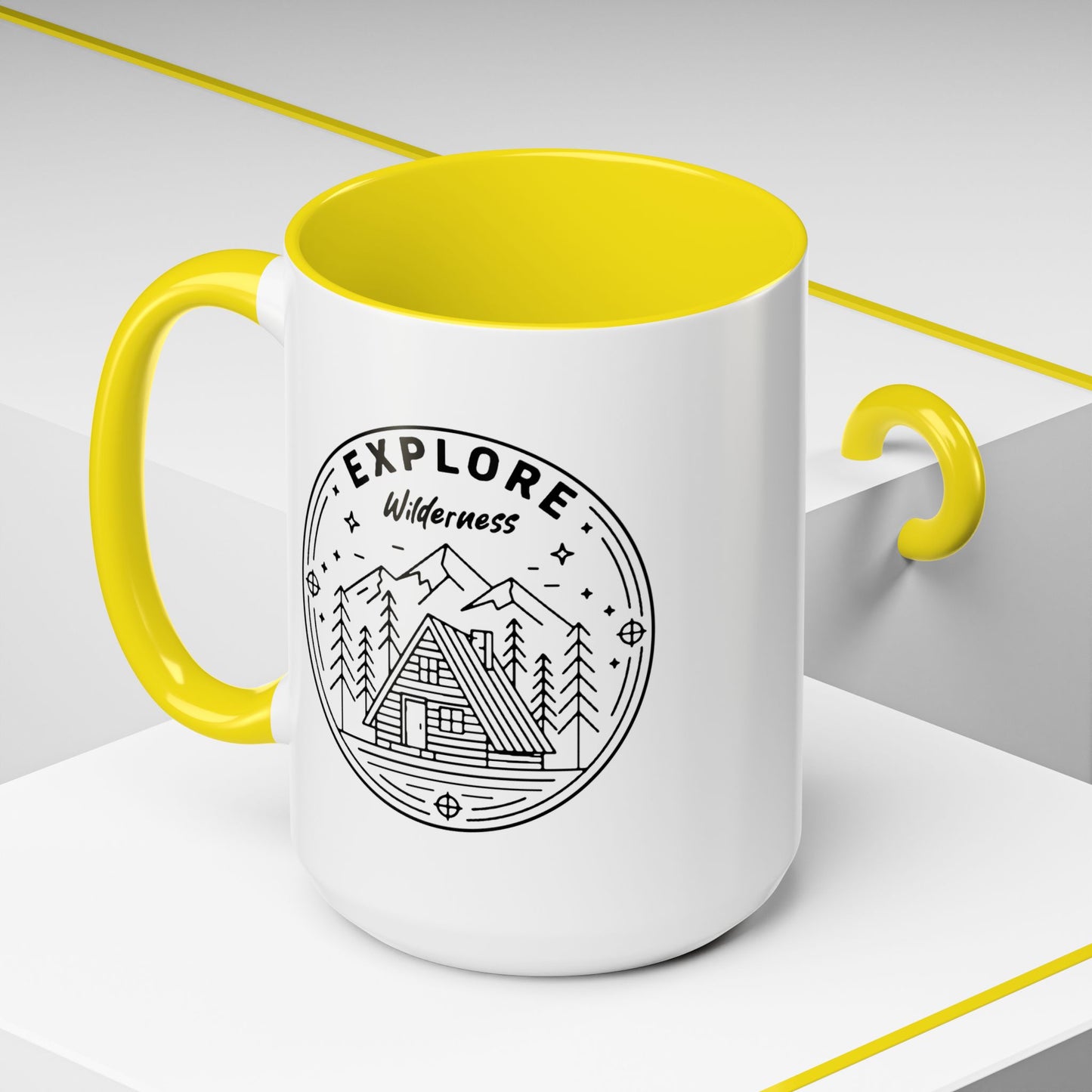 Explore Wilderness - Color Accent Mug