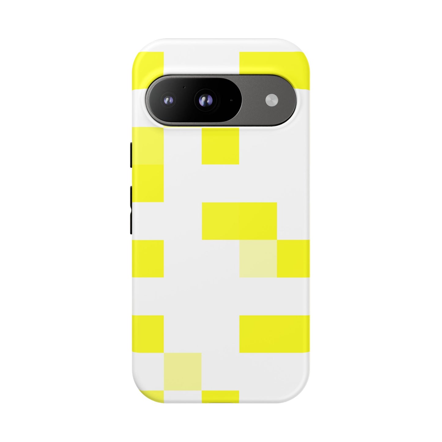 Yellow Pixel Grid -  Phone Case