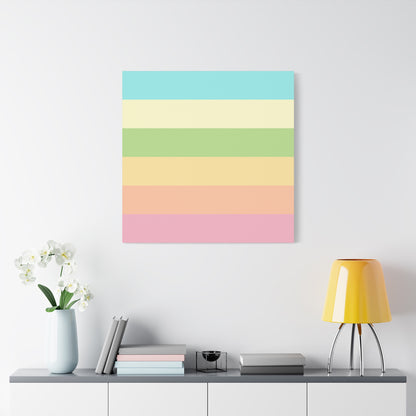 Pastel Stripes - Canvas