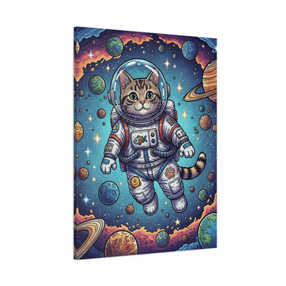 Astronaut Cat - Canvas
