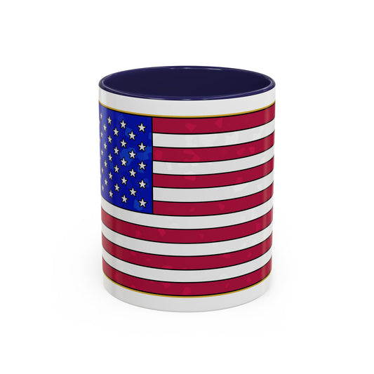 New Glory American Flag (Gold Edge Edition) - Color Accent Mug