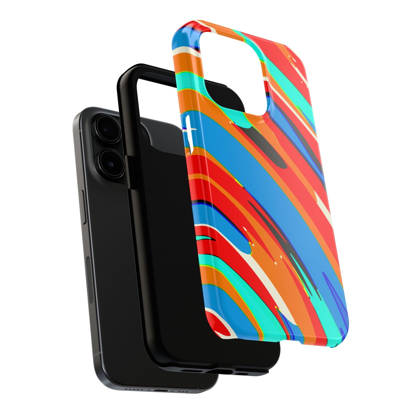 Abstract Rainbow Swirl Arc - Phone Case