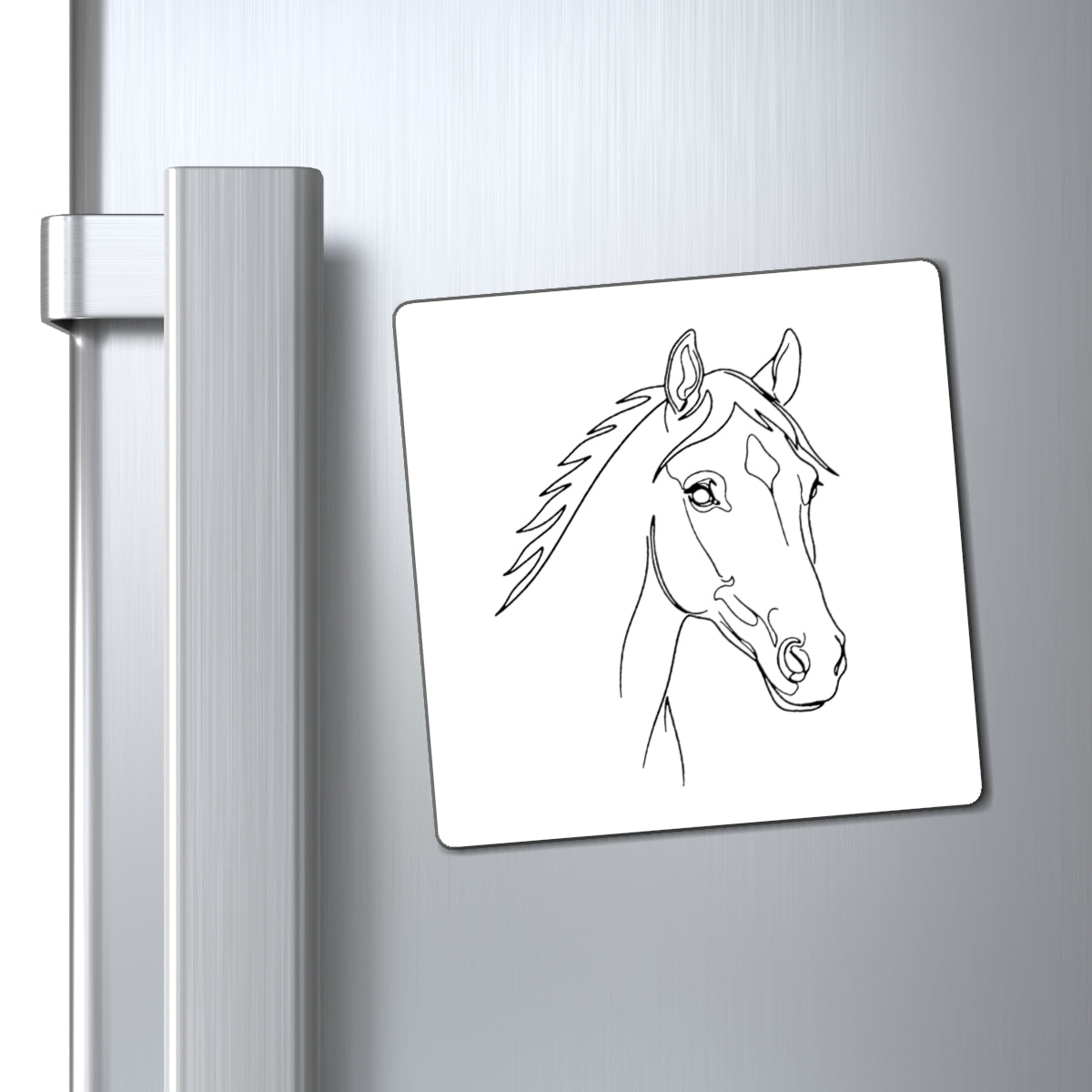 Horse Portrait Sketch - Magnet