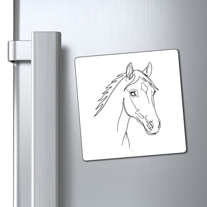 Horse Portrait Sketch - Magnet