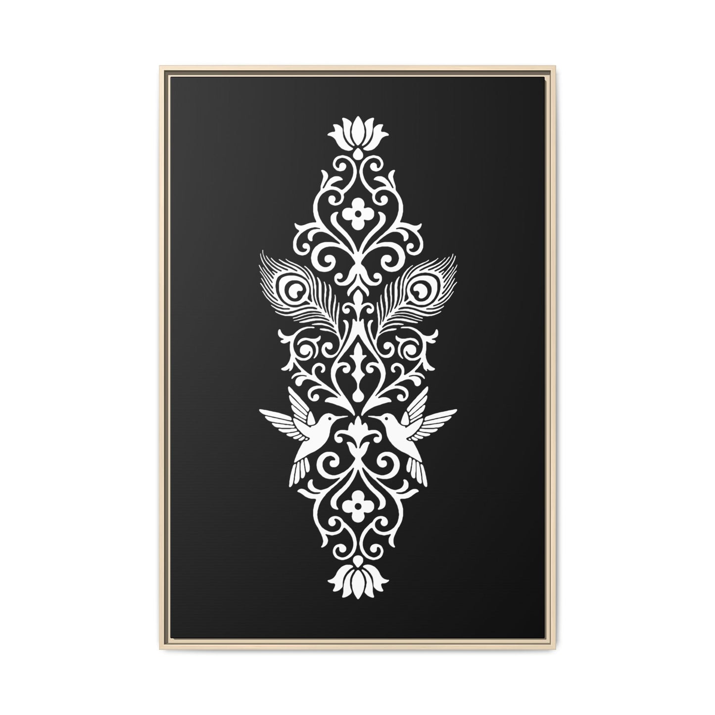 Hummingbird Soulmates - Framed Canvas
