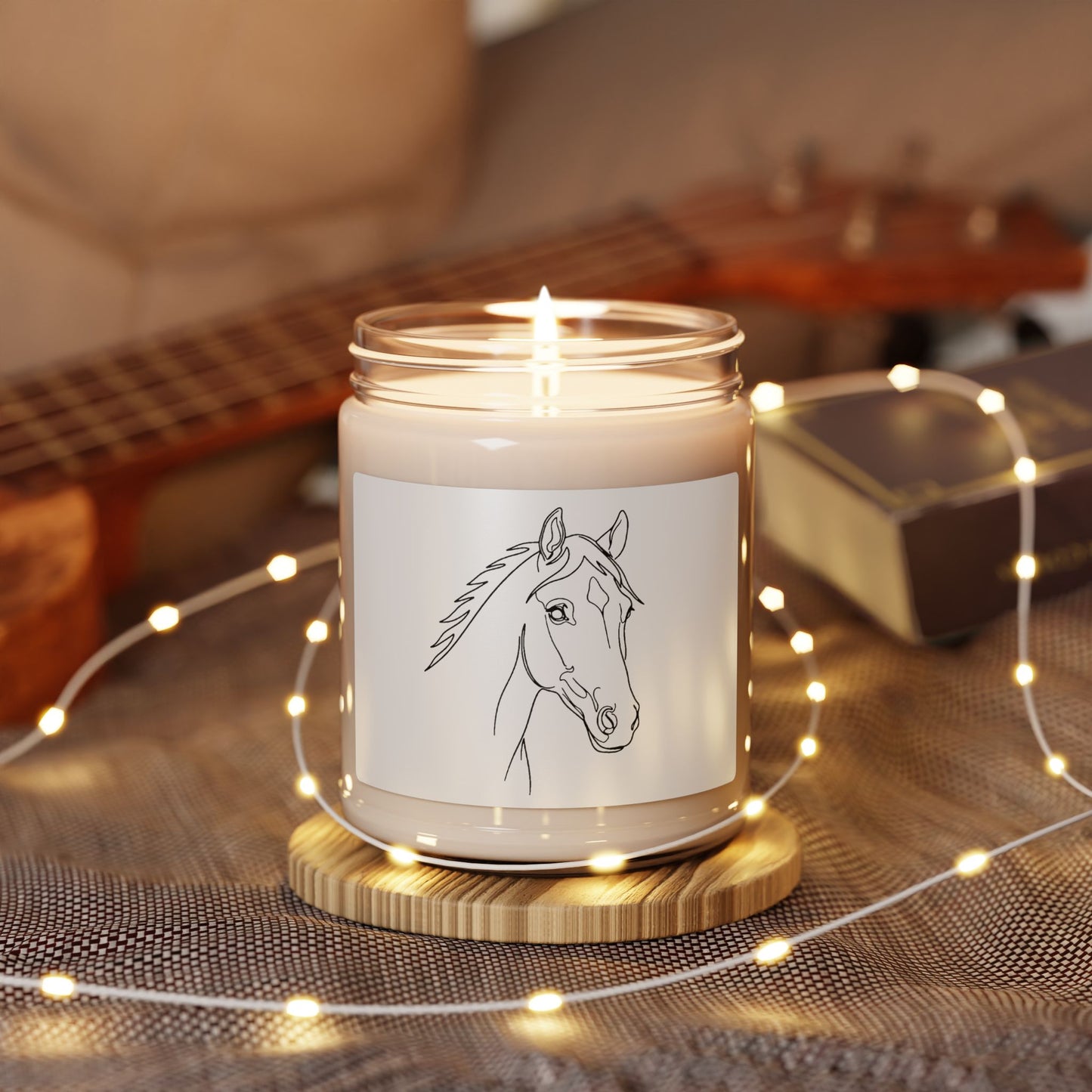 Horse Portrait Sketch - Scented Candle