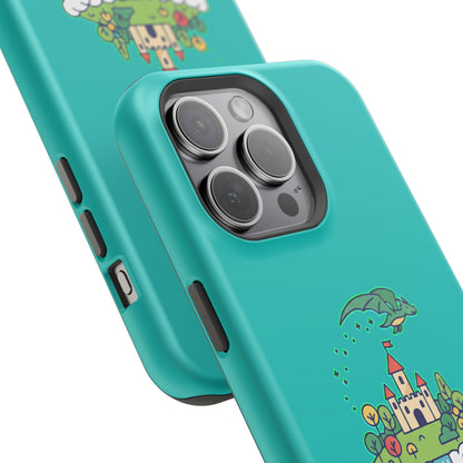 Floating Castle Dragon - Magical Fantasy Island - Magnetic Phone Case
