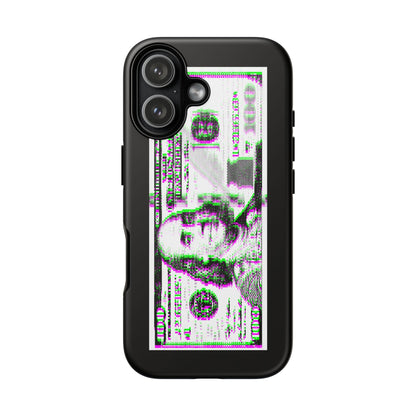 100 Dollars Bill - Green/Magenta Glitch - Phone Case
