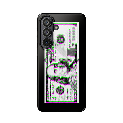 100 Dollars Bill - Green/Magenta Glitch - Magnetic Phone Case