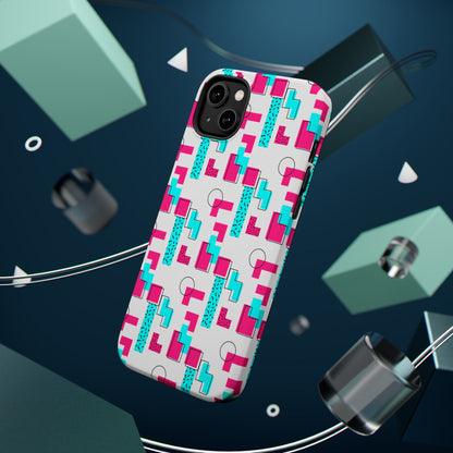 Retro Geometric Vibes - Magnetic Phone Case