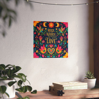 Hugs Kisses & Love - Poster