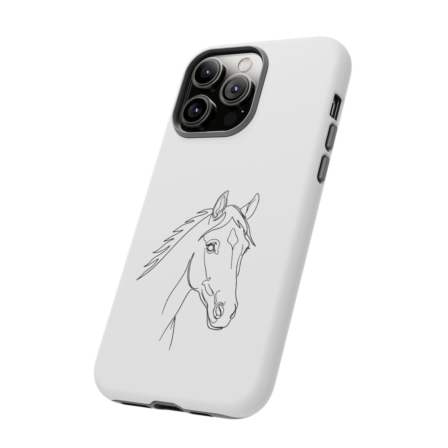 Horse Portrait Sketch - Tough Phone Case