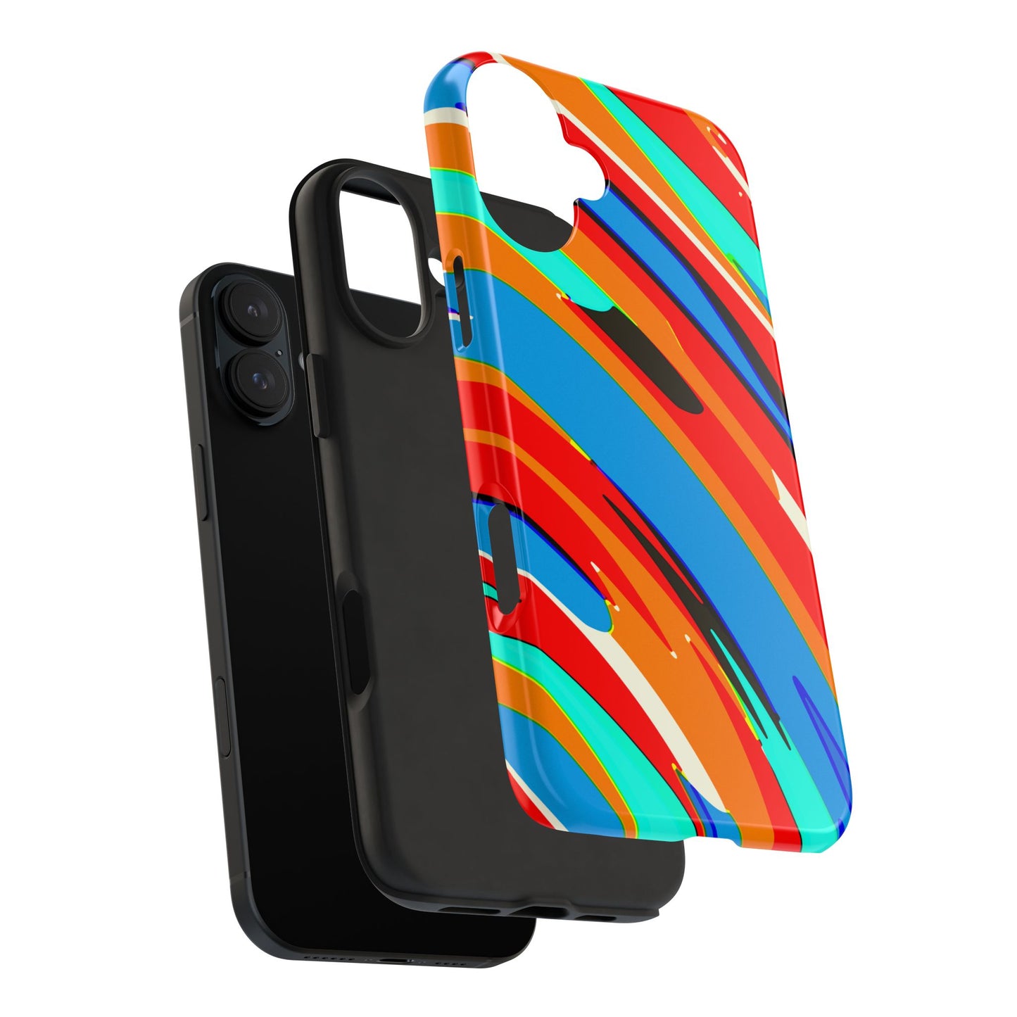 Abstract Rainbow Swirl Arc - Phone Case