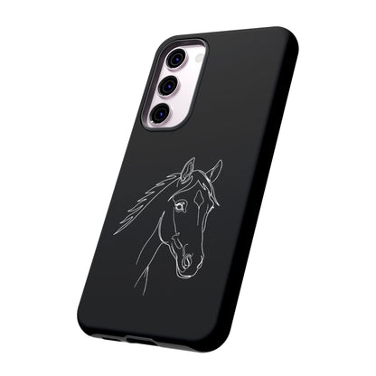 Horse Portrait Sketch - Tough Phone Case