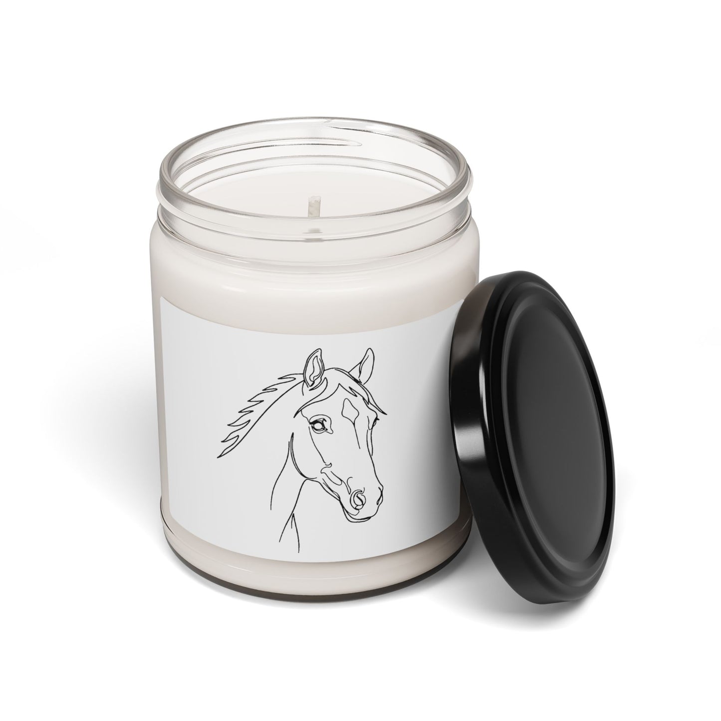 Horse Portrait Sketch - Scented Candle