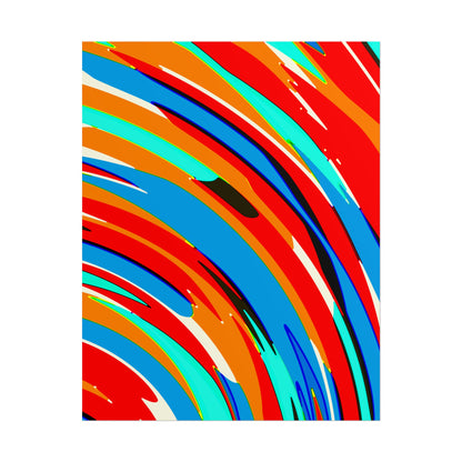 Abstract Rainbow Swirl Arc - Poster