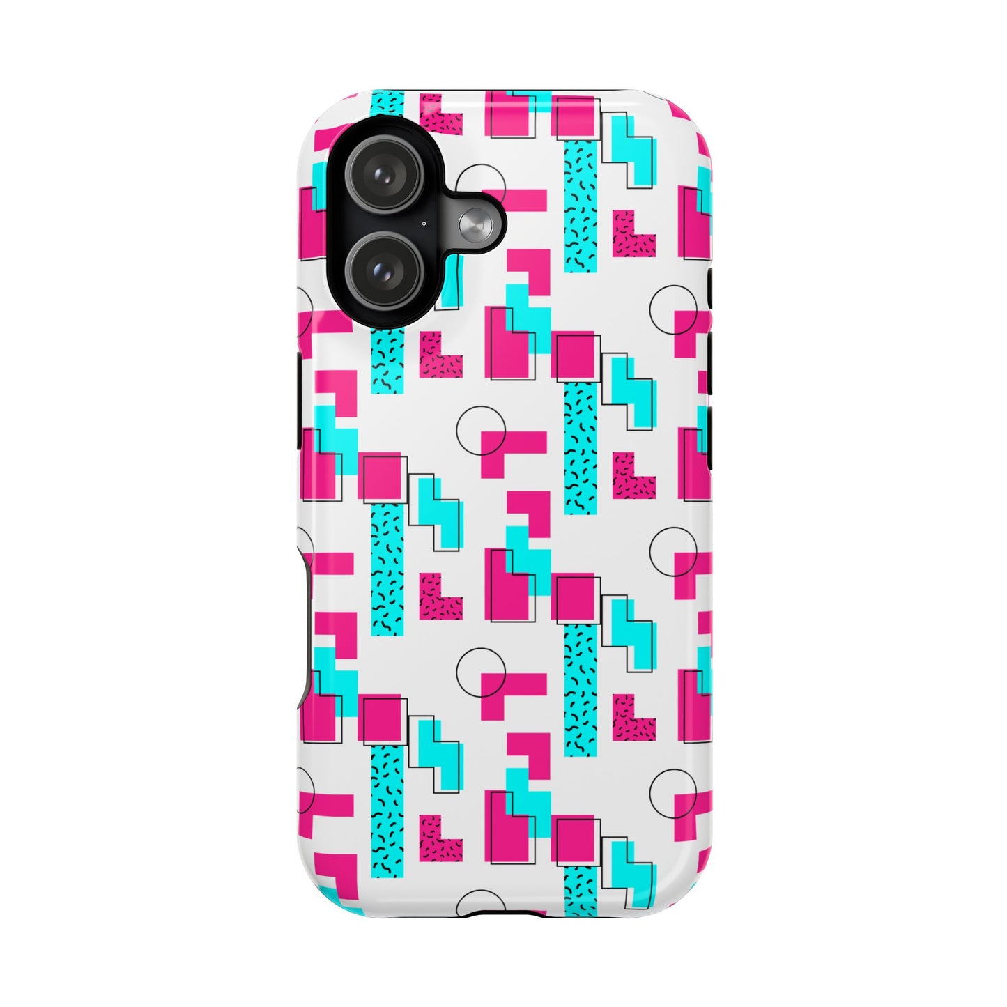 Retro Geometric Vibes - Magnetic Phone Case