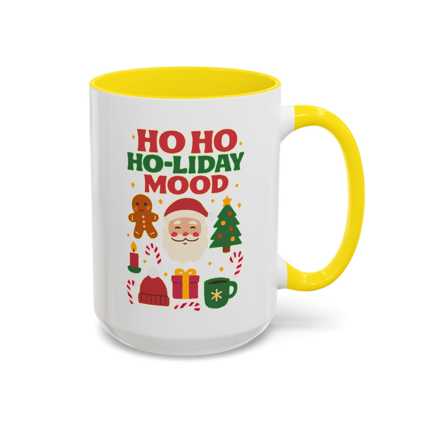 Ho Ho Ho-liday Mood - Color Accent Mug