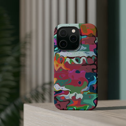 Colorful Abstract Marble - Magnetic Phone Case