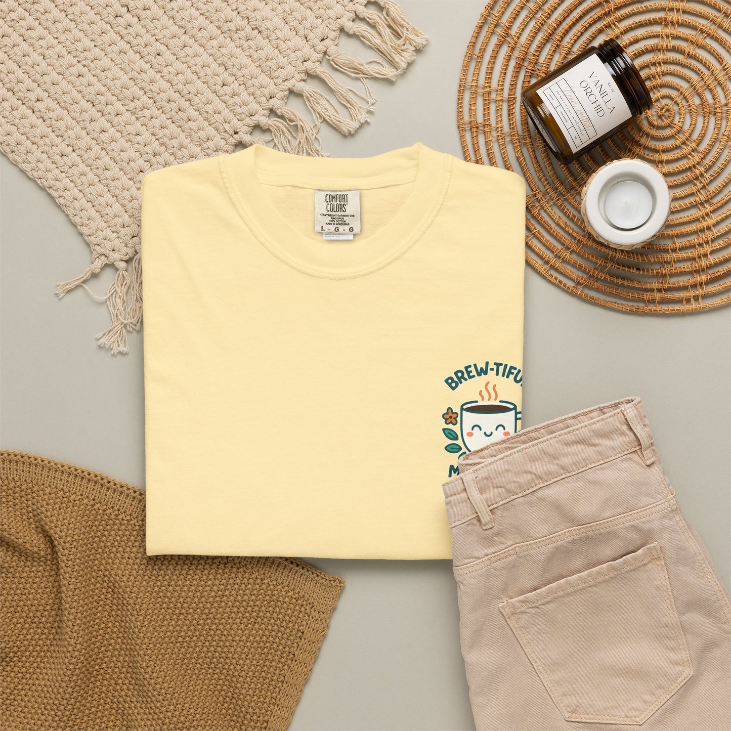Brew-tiful Mornings Start Here - T-Shirt