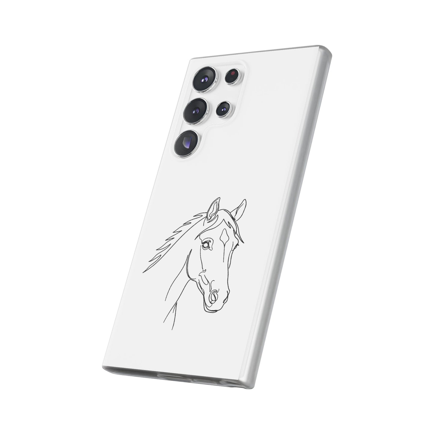 Horse Portrait Sketch - Flexi Phone Case