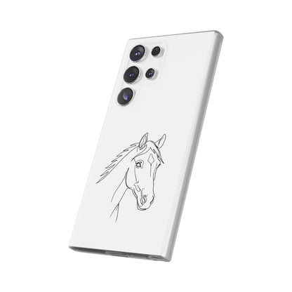 Horse Portrait Sketch - Flexi Phone Case