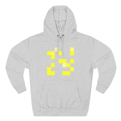 Yellow Pixel Grid - Hoodie