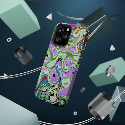 Vibrant Multi‑Color Swirl - Magnetic Phone Case